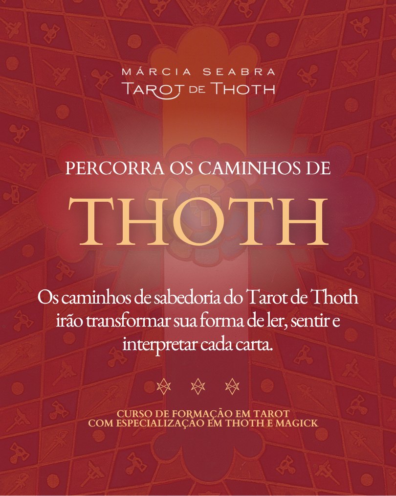 Percorra os caminhos de Thoth: curso de formação em Tarot com especialização em Thoth e Magick